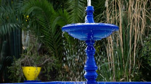 Fuente en el Jardín Majorelle