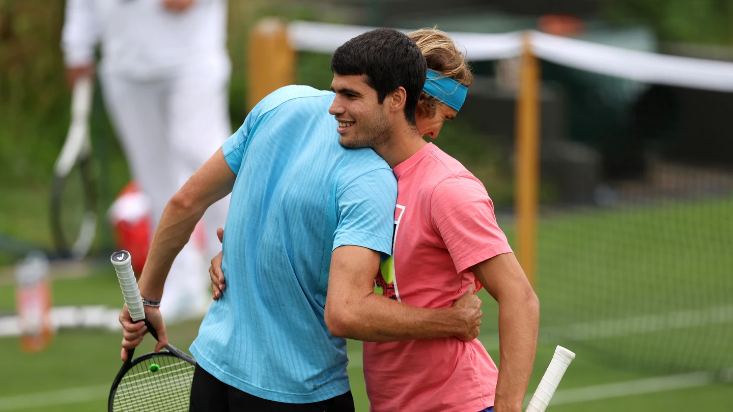 Zverev y Carlos Alcaraz Zverev y Carlos Alcaraz
