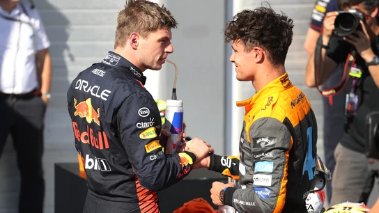 Max Verstappen y Lando Norris Max Verstappen y Lando Norris