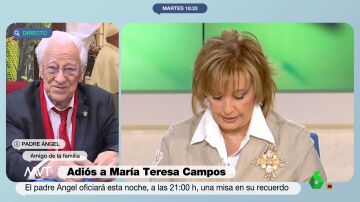El Padre Ángel recuerda a María Teresa Campos como "una campeona en gente que la quería": "No tuvo la soledad, estaba arropada"