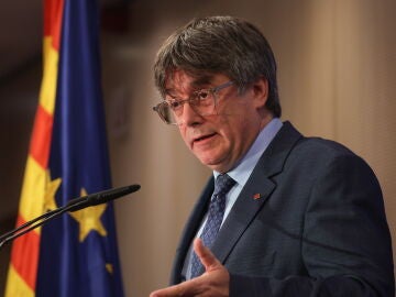 Carles Puigdemont, durante una comparecencia