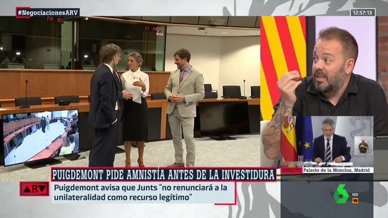 Antonio Maestre, tras escuchar a Puigdemont: "Acaba de hacer el anuncio de que habrá investidura de Sánchez" Antonio Maestre, tras escuchar a Puigdemont: "Acaba de hacer el anuncio de que habrá investidura de Sánchez"