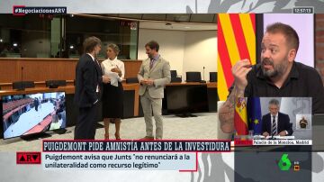 Antonio Maestre, tras escuchar a Puigdemont: "Acaba de hacer el anuncio de que habrá investidura de Sánchez"