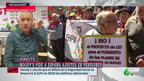 La reacción de Pepe Álvarez a la petición de Moddy's a España sobre las pensiones: "Es un despropósito"