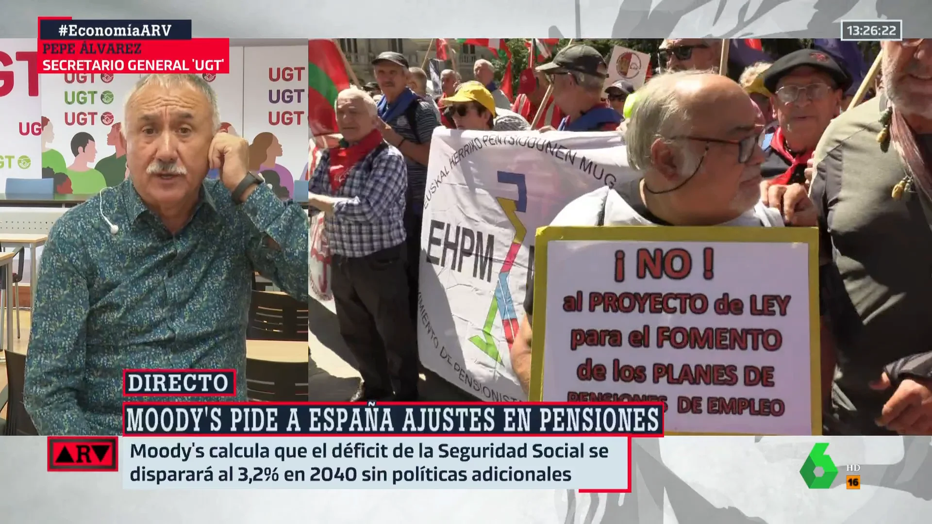 La reacción de Pepe Álvarez a la petición de Moddy's a España sobre las pensiones: "Es un despropósito"