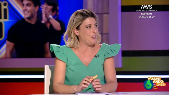 Valeria Ros recuerda su encuentro con Mario Casas en los pasillos de Zapeando: "Me escondí detrás del guion" Valeria Ros recuerda su encuentro con Mario Casas en los pasillos de Zapeando: "Me escondí detrás del guion"