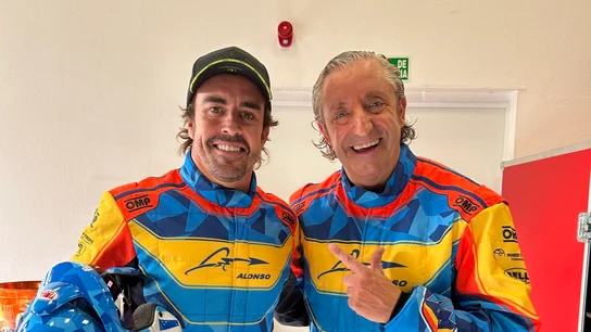 Fernando Alonso y Josep Pedrerol Fernando Alonso y Josep Pedrerol