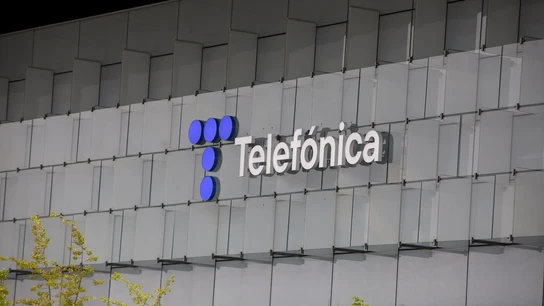 Imagen de archivo de la sede de Telefónica. Imagen de archivo de la sede de Telefónica.