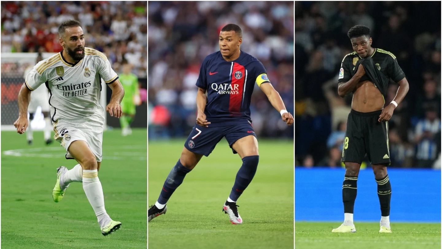 Carvajal, Mbappé y Tchouameni Carvajal, Mbappé y Tchouameni
