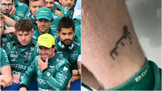 Fernando Alonso y el tatuaje Fernando Alonso y el tatuaje