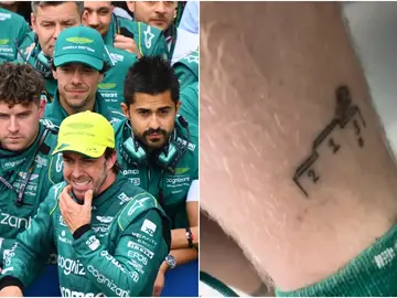 Fernando Alonso y el tatuaje