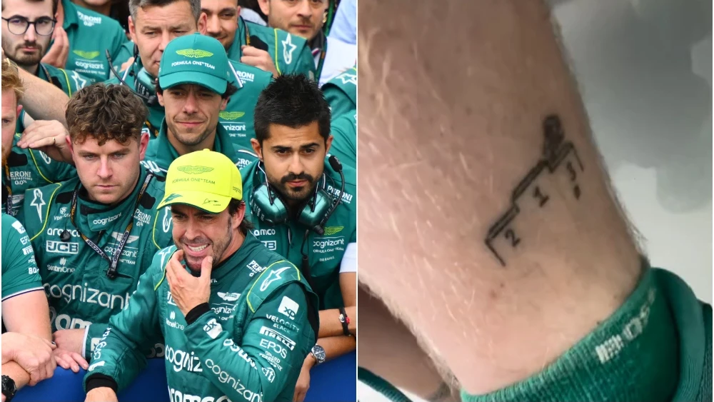 Fernando Alonso y el tatuaje