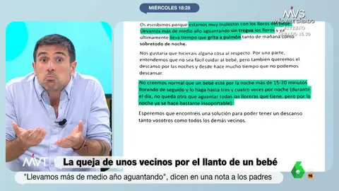 Ramón Espinar estalla contra los vecinos que se quejan del llanto de un bebé: "¡Vete a la mierda!"