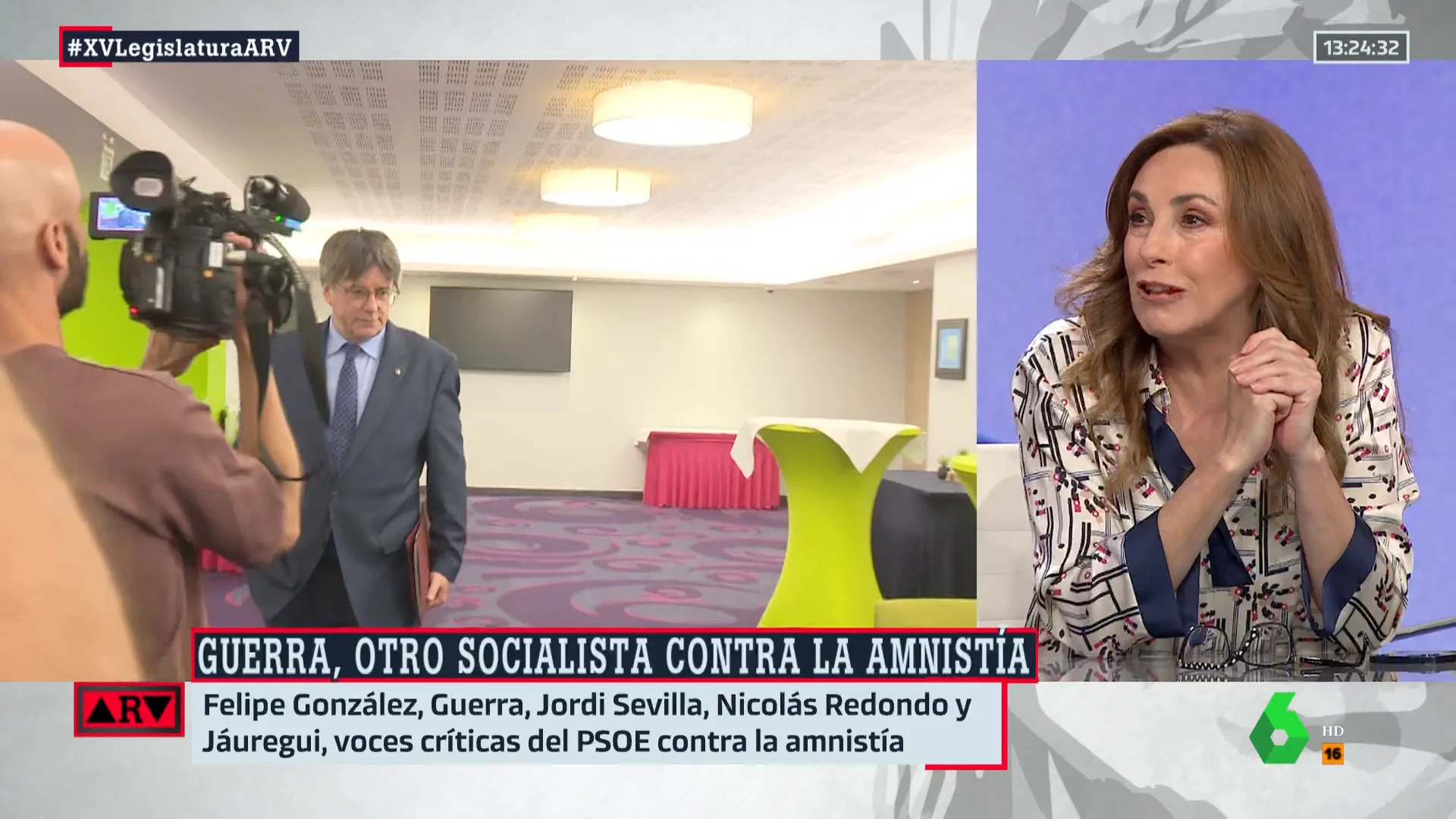 Angélica Rubio, tajante: "Pones a Gandhi al frente del PSOE y habría un 30% de críticos"