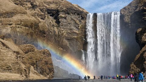 Cascada. Islandia