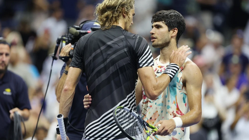 Alexander Zverev y Carlos Alcaraz