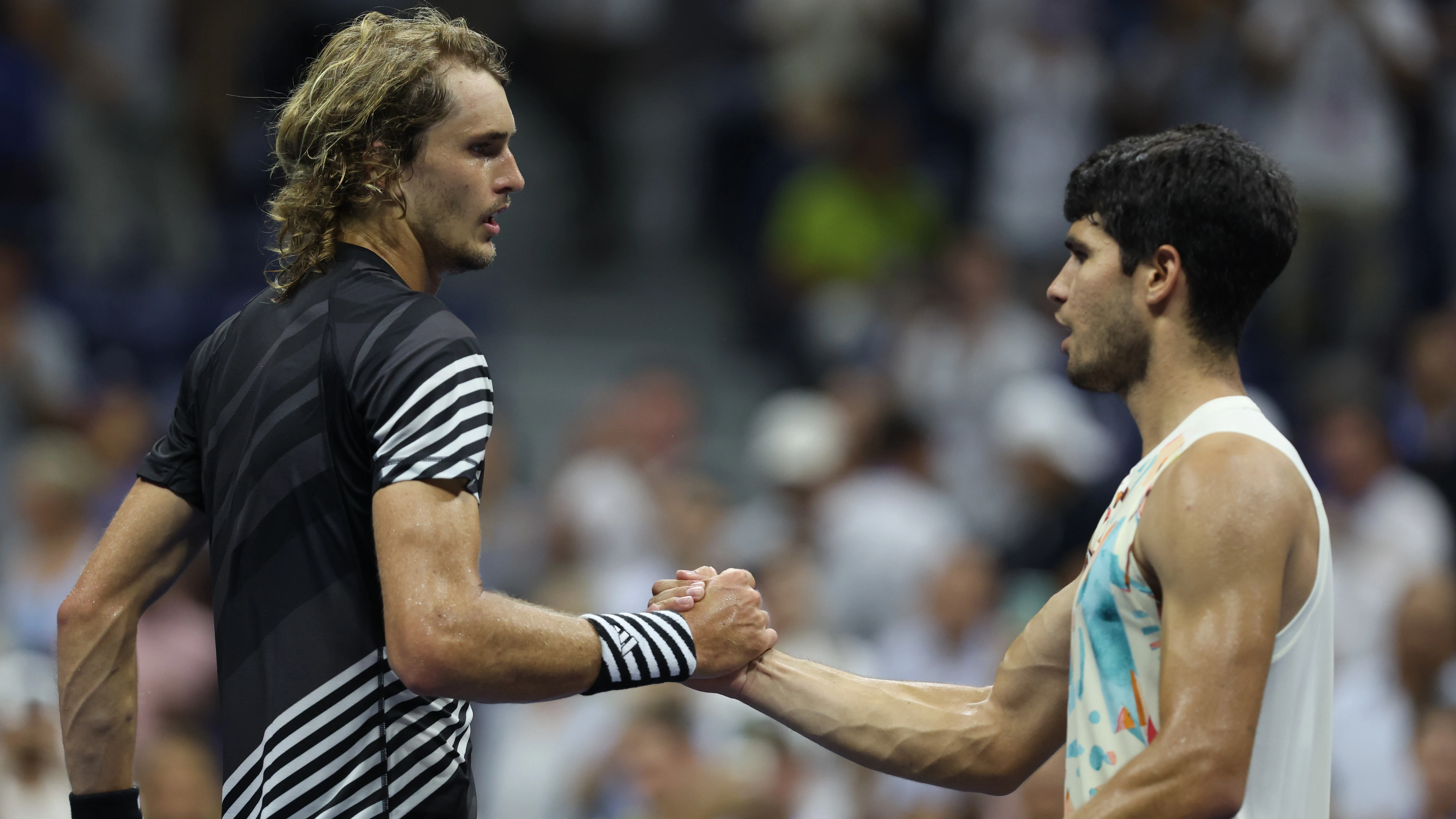 Alexander Zverev y Carlos Alcaraz