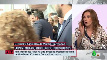 Angélica Rubio, tras la reelección de López Miras: "Es el pago a Vox por el debate de investidura"