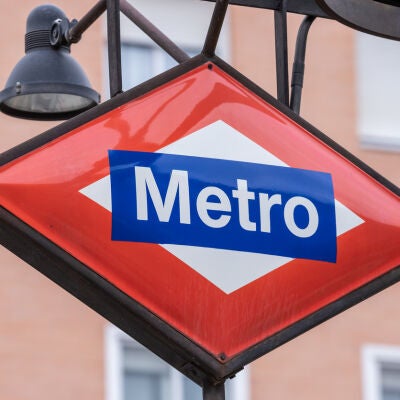 Cartel del metro de Madrid