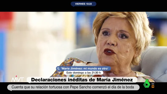 El relato inédito de la violencia machista que sufrió María Jiménez: "El amor se me fue quitando a base de palizas" El relato inédito de la violencia machista que sufrió María Jiménez: "El amor se me fue quitando a base de palizas"