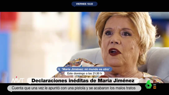 María Jiménez recuerda cómo se defendió de las palizas de Pepe Sancho apuntándole con una pistola: "No me pegó más" María Jiménez recuerda cómo se defendió de las palizas de Pepe Sancho apuntándole con una pistola: "No me pegó más"