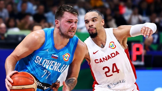 Luka Doncic y Dillon Brooks Luka Doncic y Dillon Brooks