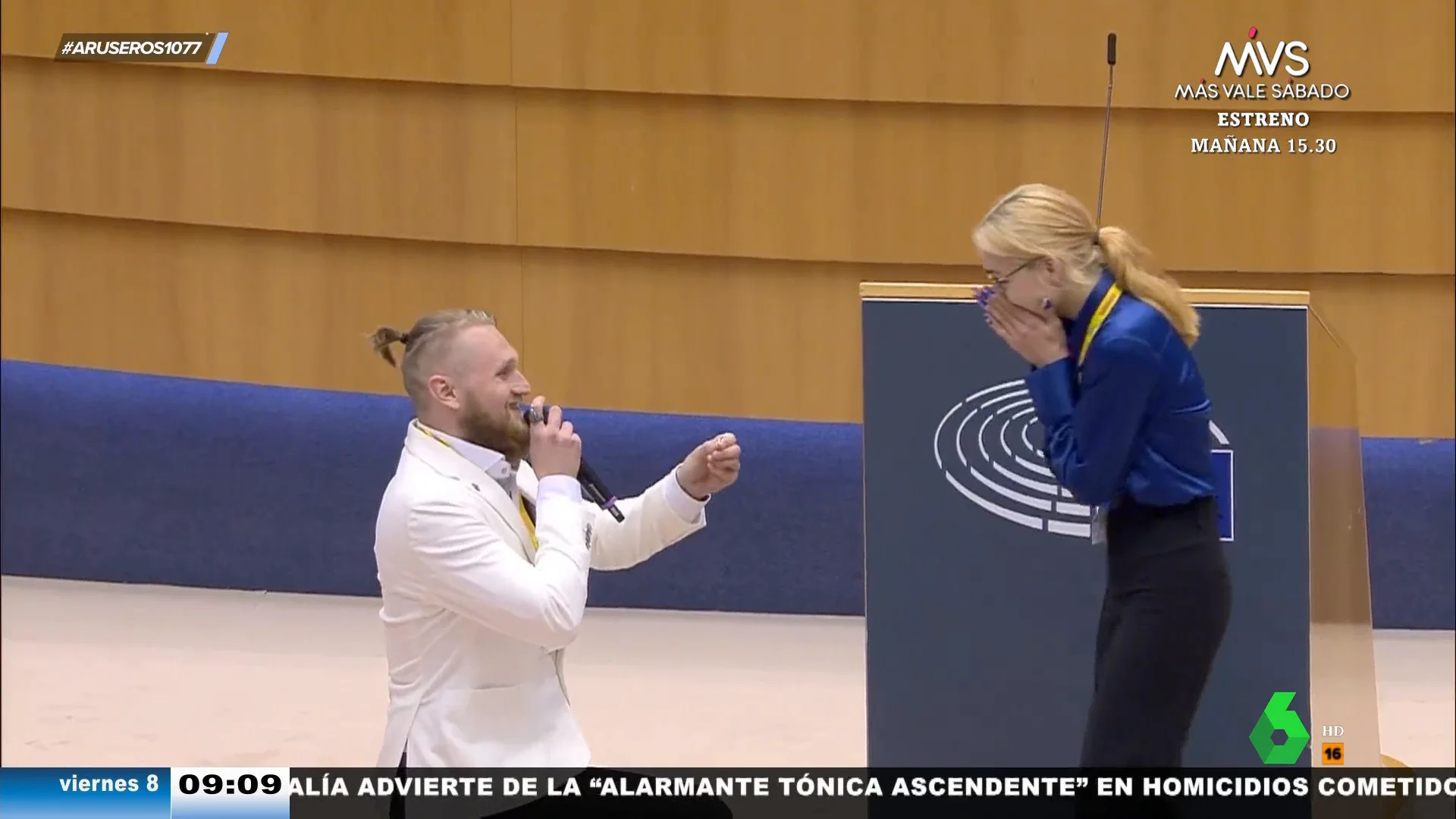 Petición de matrimonio en el Parlamento Europeo: así fue el momento entre dos miembros del Partido Popular Europeo