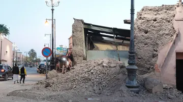 Vista de los daños ocasionados en Marrakech por el terremoto 
