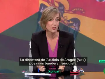 Tania Sánchez, tras la foto de una política de Vox con una bandera franquista: &quot;Con quien fascistas se acuesta, con esto se levanta&quot;