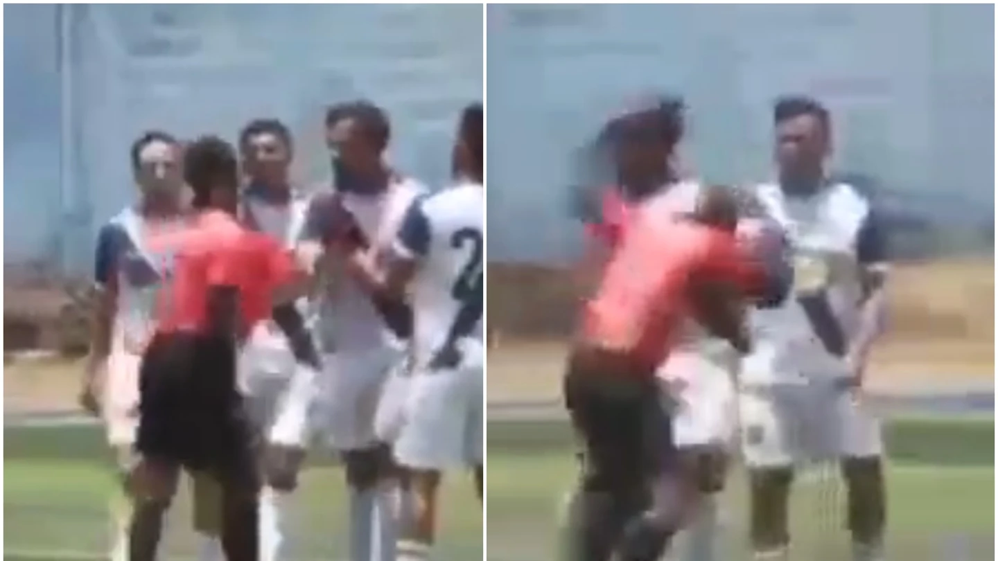 Pelea entre un árbitro y un jugador en Ecuador Pelea entre un árbitro y un jugador en Ecuador