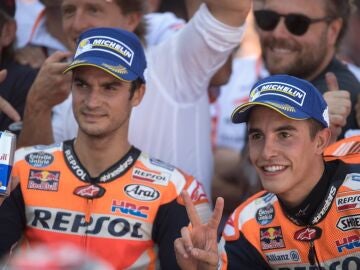 Pedrosa y M&aacute;rquez, en una foto de archivo