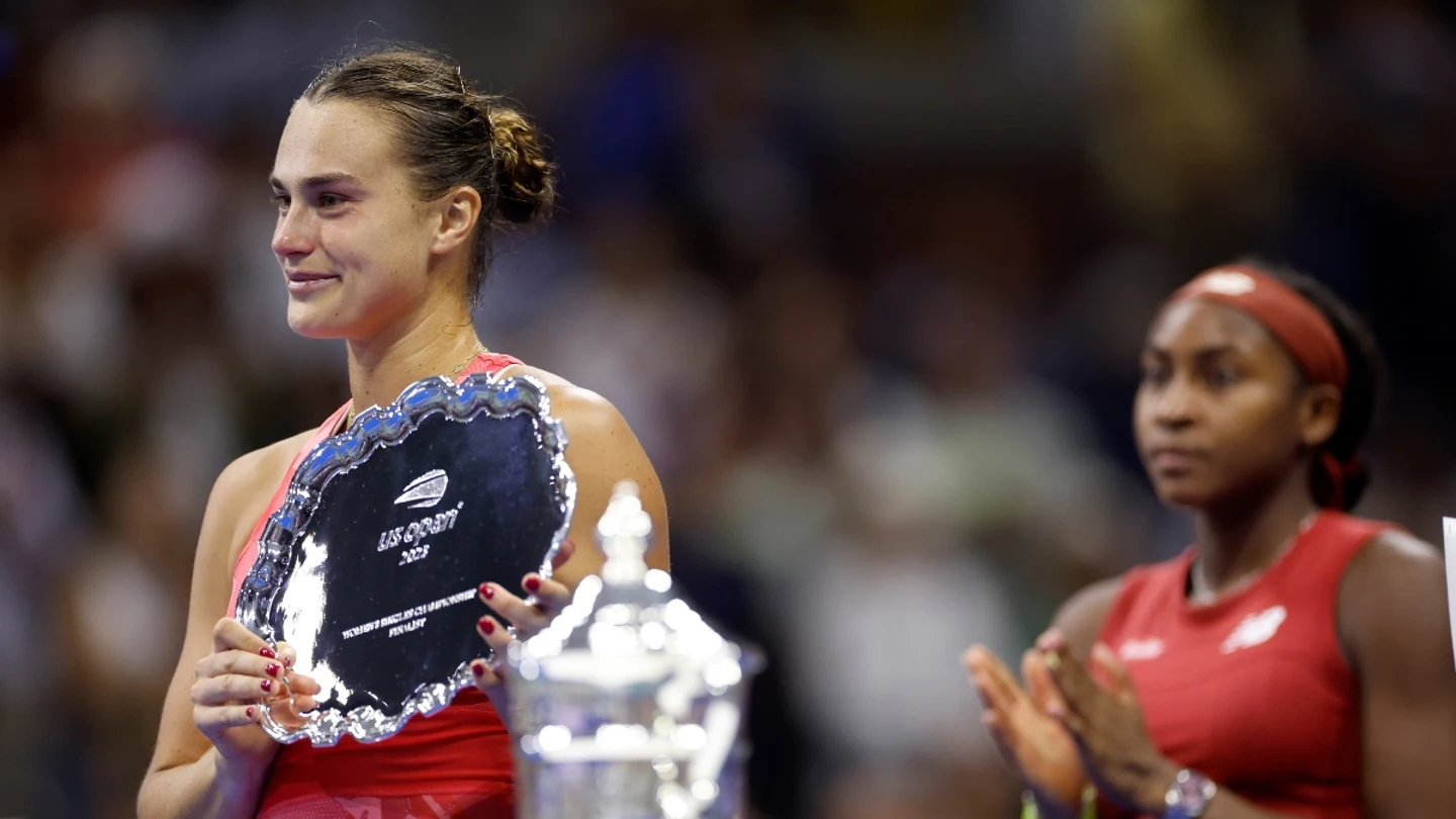 Sabalenka, con Coco Gauff Sabalenka, con Coco Gauff