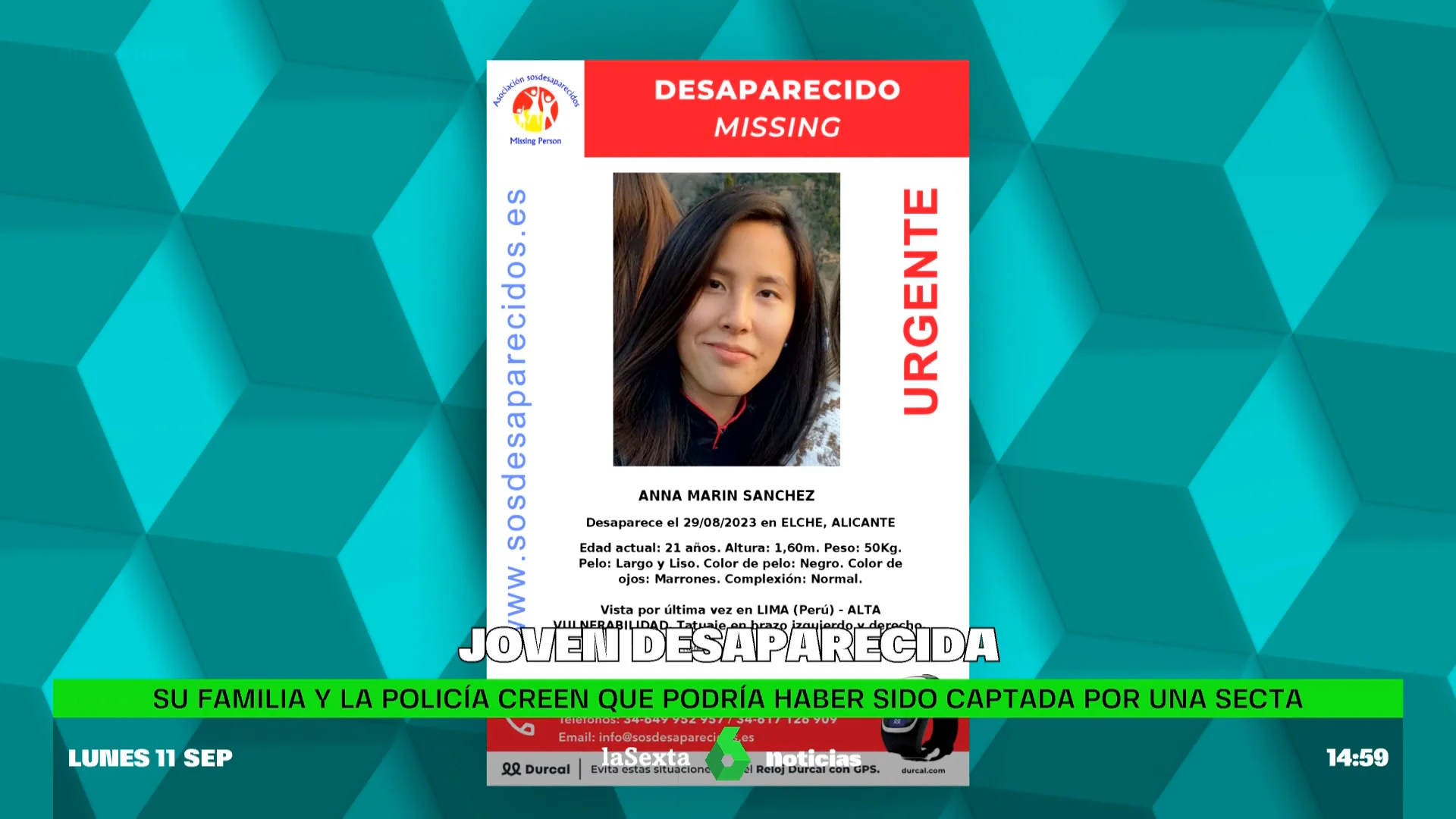 joven desaparecida