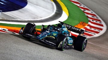 Lance Stroll en el GP de Singapur