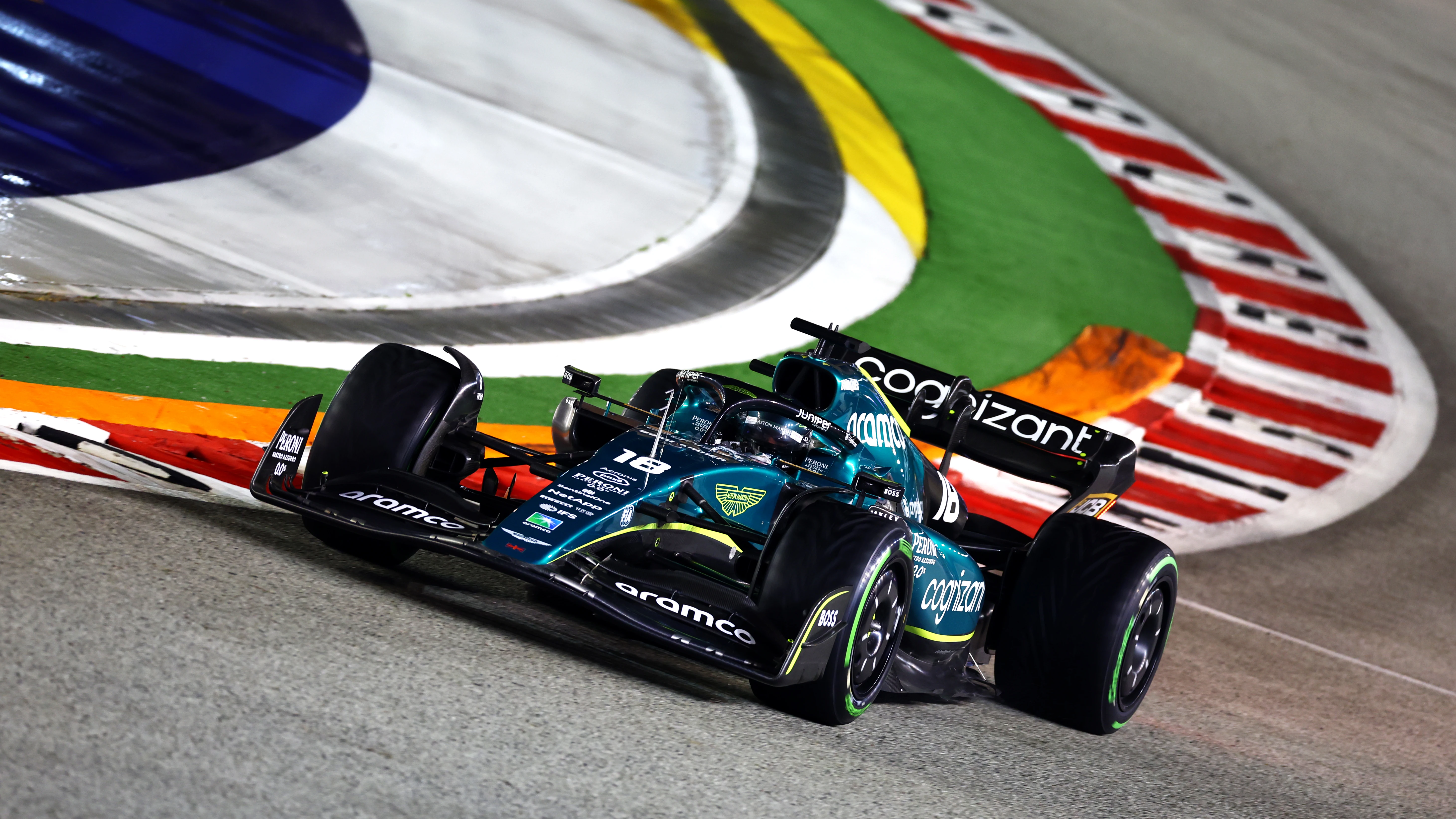 Lance Stroll en el GP de Singapur