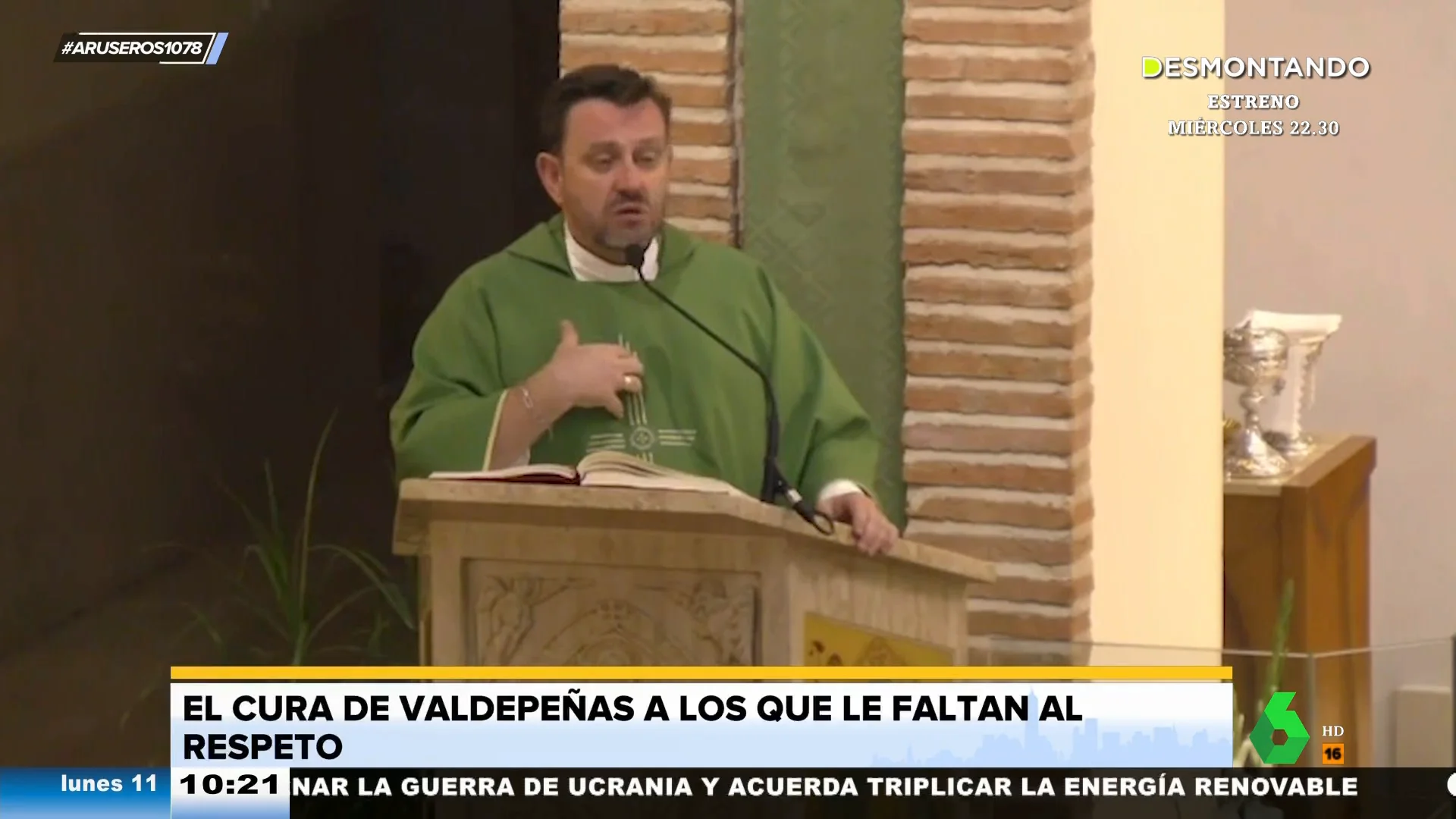 El dardo del cura de Valdepeñas: "Antes que perder mi alma y mi amor a dios, prefiero perder un amigo"