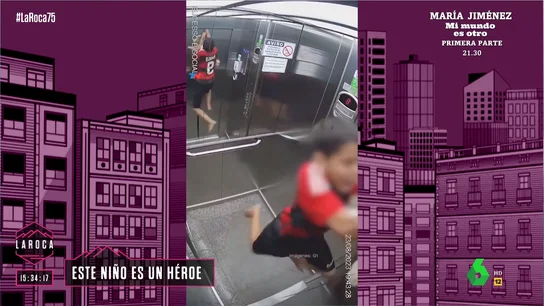 Un niño salva a su perro en el ascensor Un niño salva a su perro en el ascensor