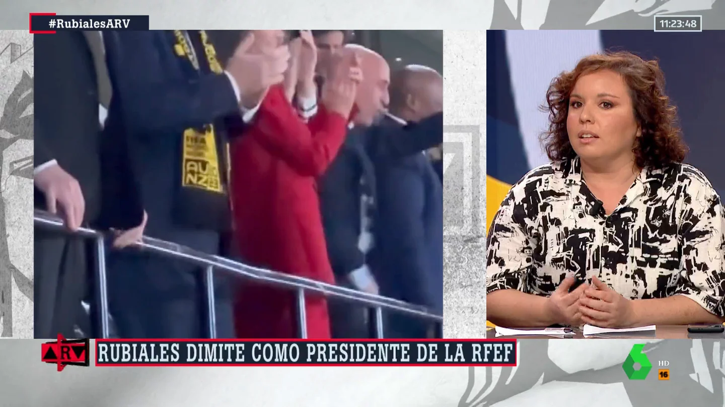 Mamen Hidalgo define a Rubiales como un "narcisista" y asegura que "no tenía muchas más salidas" que dimitir Mamen Hidalgo define a Rubiales como un "narcisista" y asegura que "no tenía muchas más salidas" que dimitir