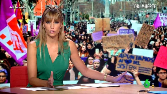 Sandra Sabatés, en El Intermedio. Sandra Sabatés
