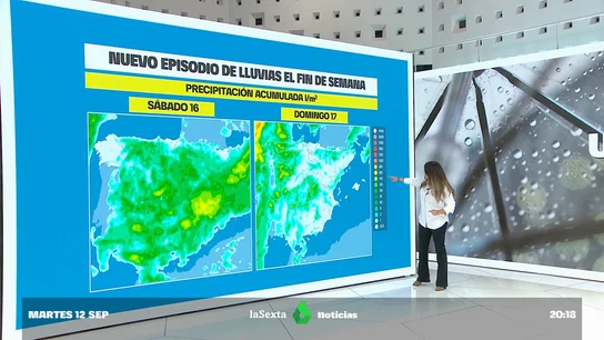 La Aemet pronostica un nuevo episodio de lluvias para el fin de semana. Nueva Dana
