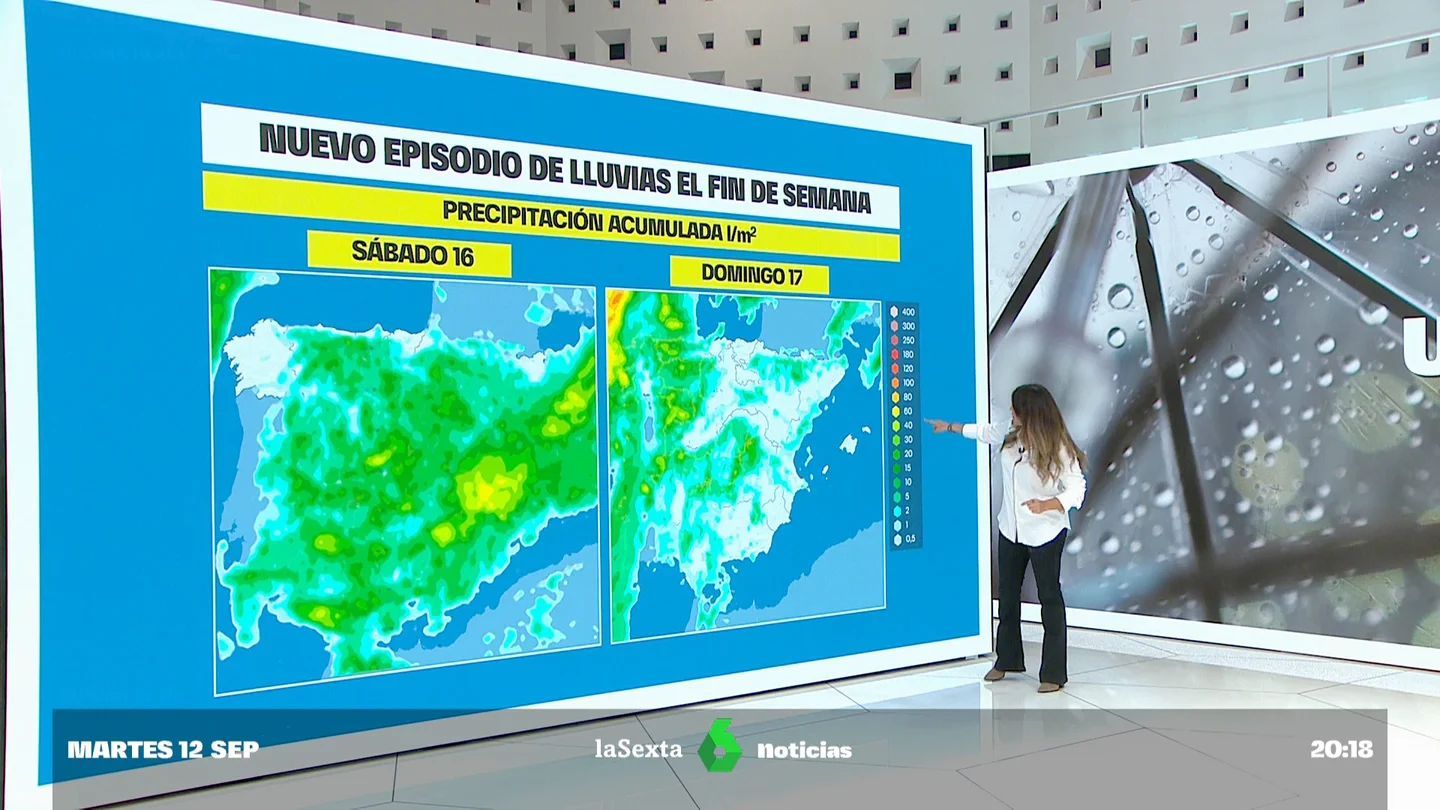 La Aemet pronostica un nuevo episodio de lluvias para el fin de semana. Nueva Dana