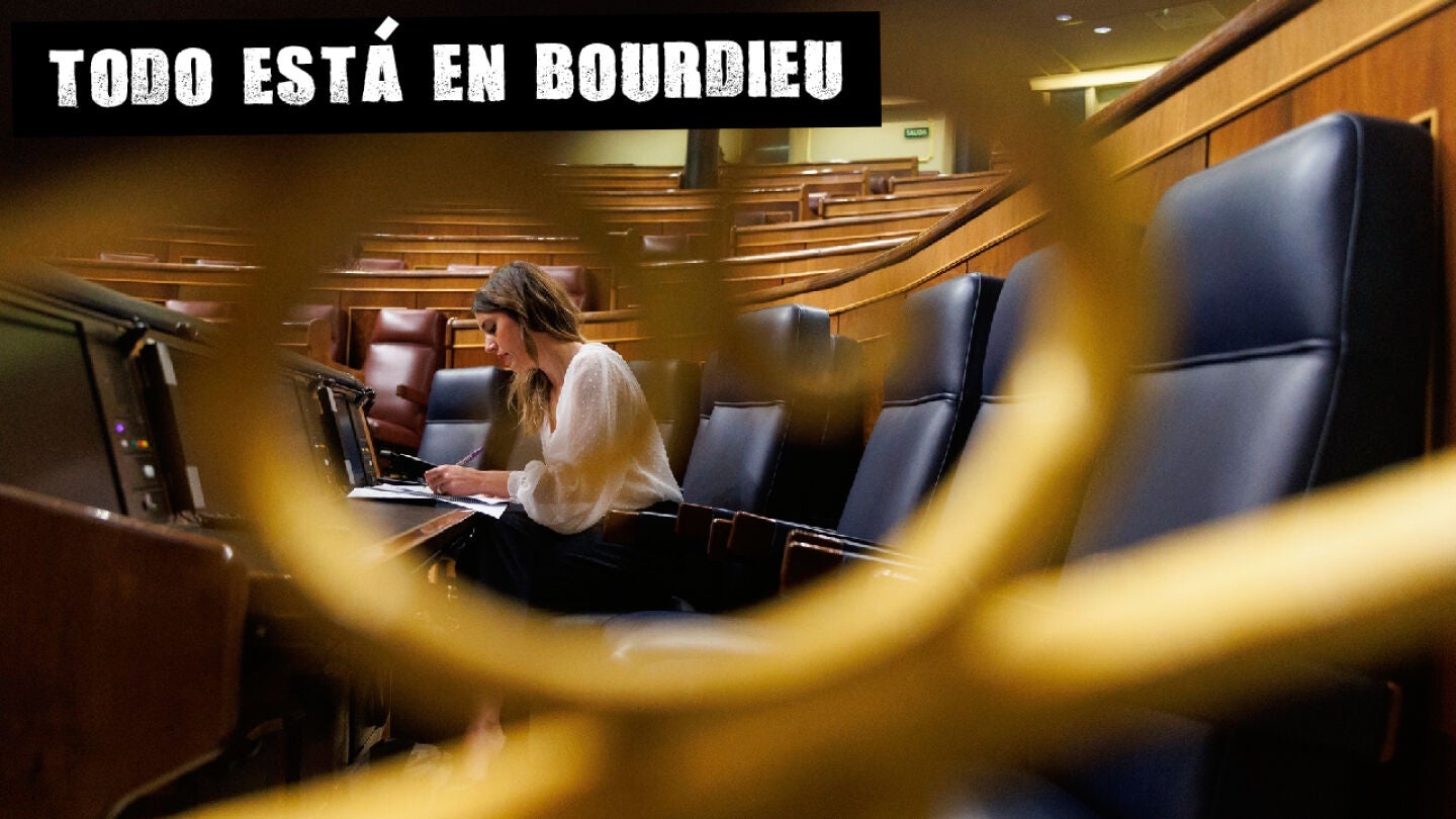 La ministra de Igualdad en funciones, Irene Montero, durante una sesi&oacute;n plenaria en el Congreso de los Diputados