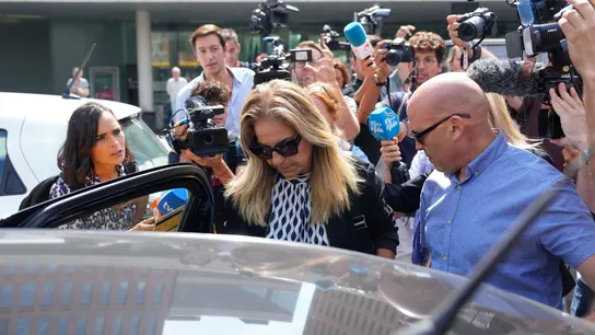 Arantxa Sánchez Vicario, a la salida de su primer día de juicio Arantxa Sánchez Vicario, a la salida de su primer día de juicio