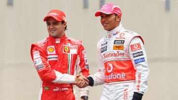 Felipe Massa y Lewis Hamilton, 2008 