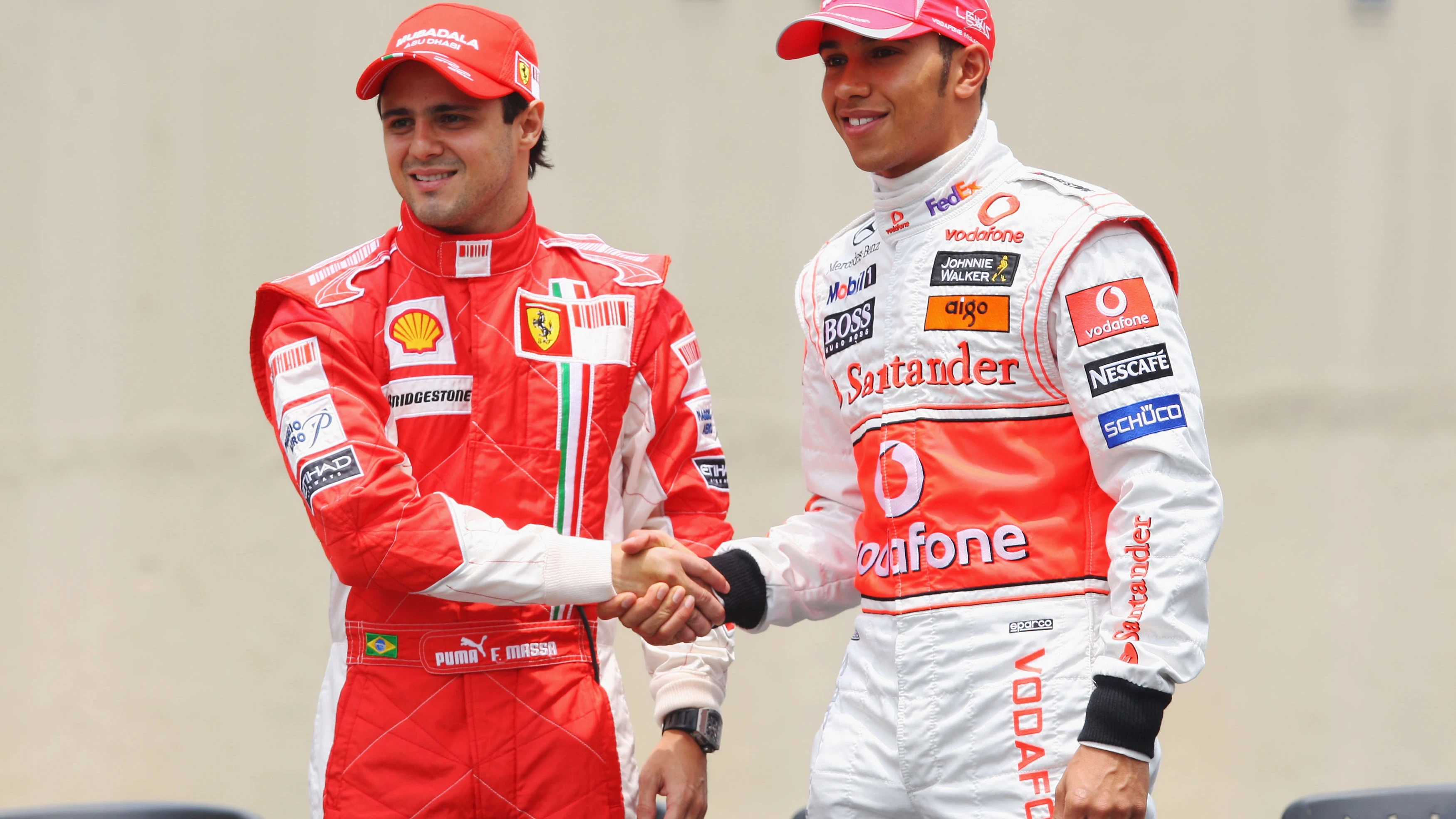 Felipe Massa y Lewis Hamilton, 2008 