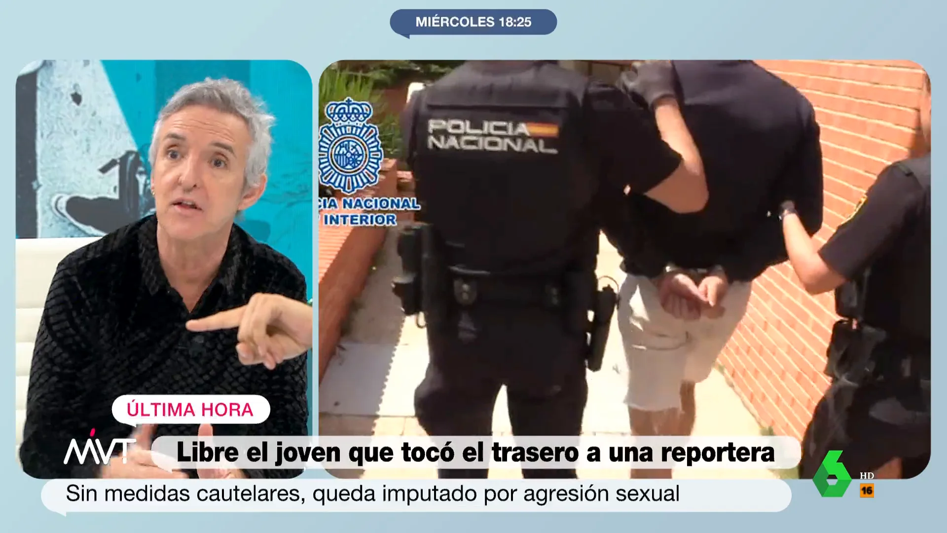 Ramoncín, sobre el joven que tocó el culo a una reportera: "Debería tener una multa por gilipollas"