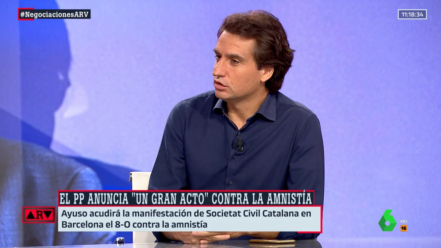 Orriols señala cuál es la clave para saber si la manifestación convocada por el PP "pone en peligro nuestras instituciones" Orriols señala cuál es la clave para saber si la manifestación convocada por el PP "pone en peligro nuestras instituciones"