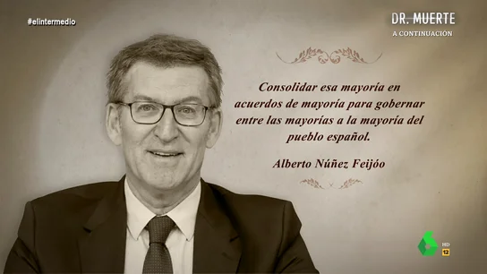 Dani Mateo descifra las palabras de Feijóo 'a lo Rajoy' sobre las mayorías: "Creo que quiere decir: '¡ay, mayoría, cuándo serás mía!'" Dani Mateo descifra las palabras de Feijóo 'a lo Rajoy' sobre las mayorías: "Creo que quiere decir: '¡ay, mayoría, cuándo serás mía!'"
