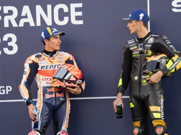 Luca Marini y Marc M&aacute;rquez