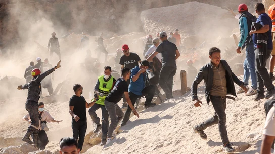 Momentos de pánico por una replica de 3,9 grados de la escala Ritcher en el pueblo de Imi N´Tala, al sur de Marrakech (Marruecos) Momentos de pánico por una replica de 3,9 grados de la escala Ritcher en el pueblo de Imi N´Tala, al sur de Marrakech (Marruecos)